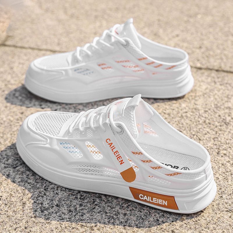 Men'S Shoes Half Cut - أحذية رجالية صيفية عصرية بنعل ناعم،