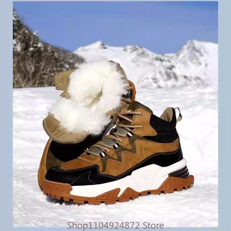 Men'S Shoes Top Brands - الشتاء الدافئة الصوف أحذية قطنية الرجال