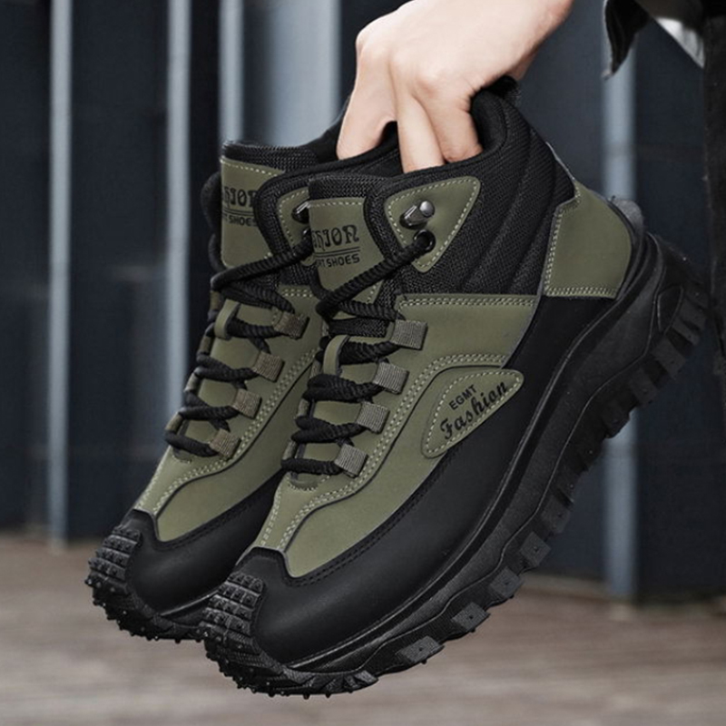 Men'S Shoes Black And White - أحذية رجالية للمشي لمسافات طويلة باللونين