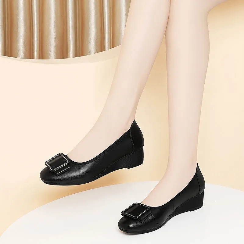 Men'S Shoes Top Brands - أحذية نسائية أنيقة بمقدمة مستديرة خفيفة