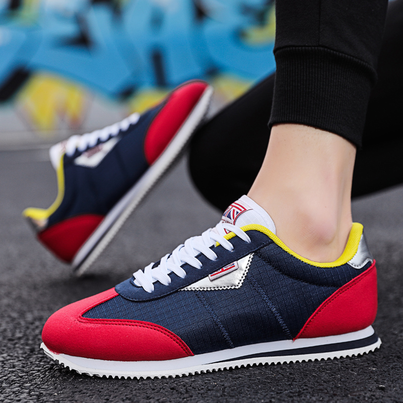 Men'S Shoes Half Cut - أزرق أحمر أحذية رياضية خفيفة الوزن