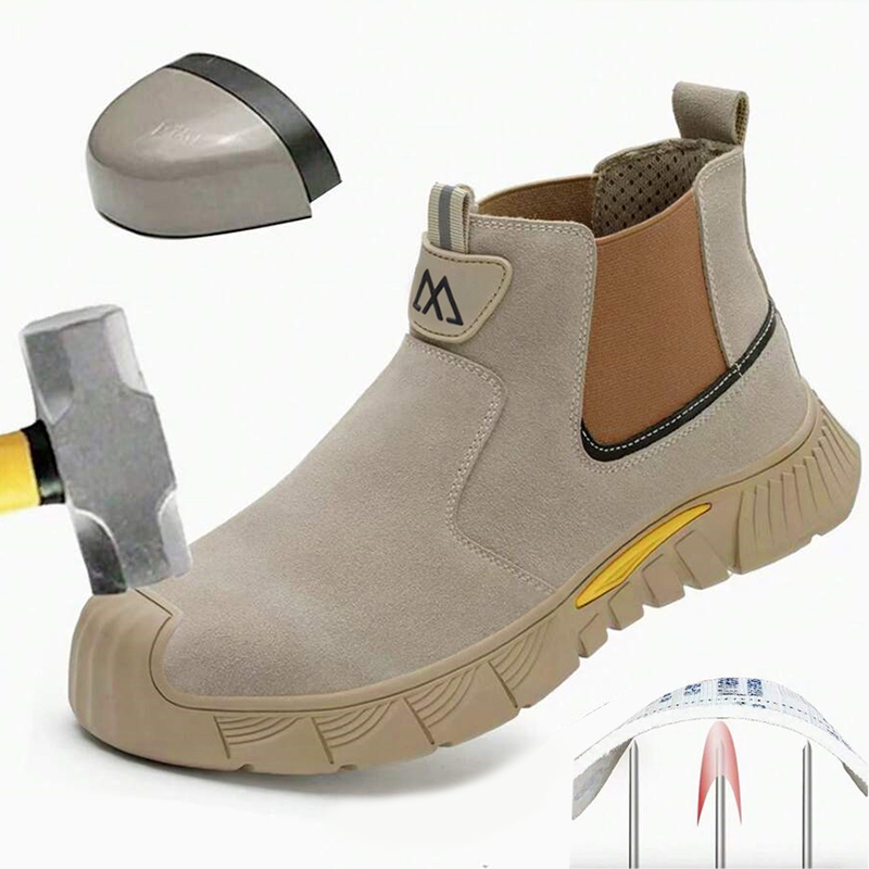 Men Shoes Sneakers - أحذية عمل مقاومة للتآكل ومتينة بمقدمة