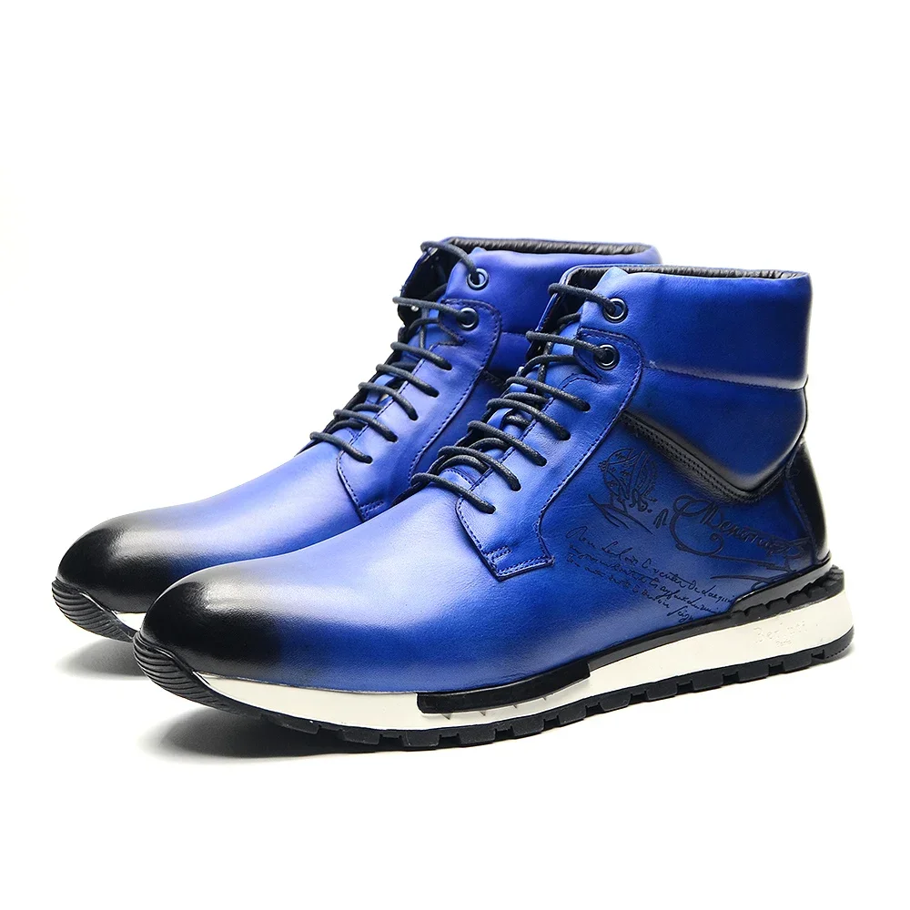 Men'S Shoes Low Top - أحذية رجالية فاخرة للشتاء من الجلد
