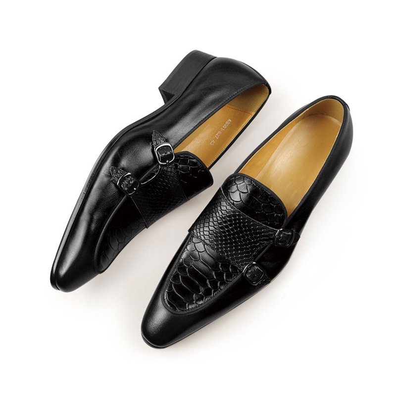 Men Shoes Red Bottom - أحذية جلدية مريحة للرجال أحمر أسود