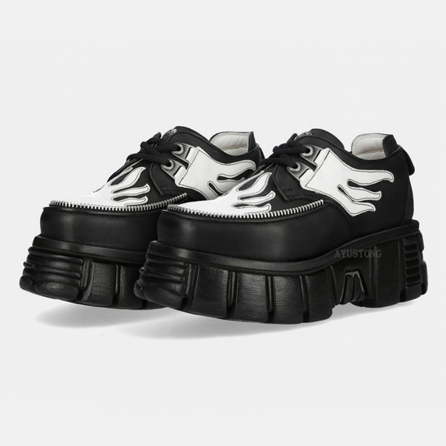 أحذية نسائية سوداء وبيضاء بطبع - مراجعة Men'S Shoes Black And White وسعره