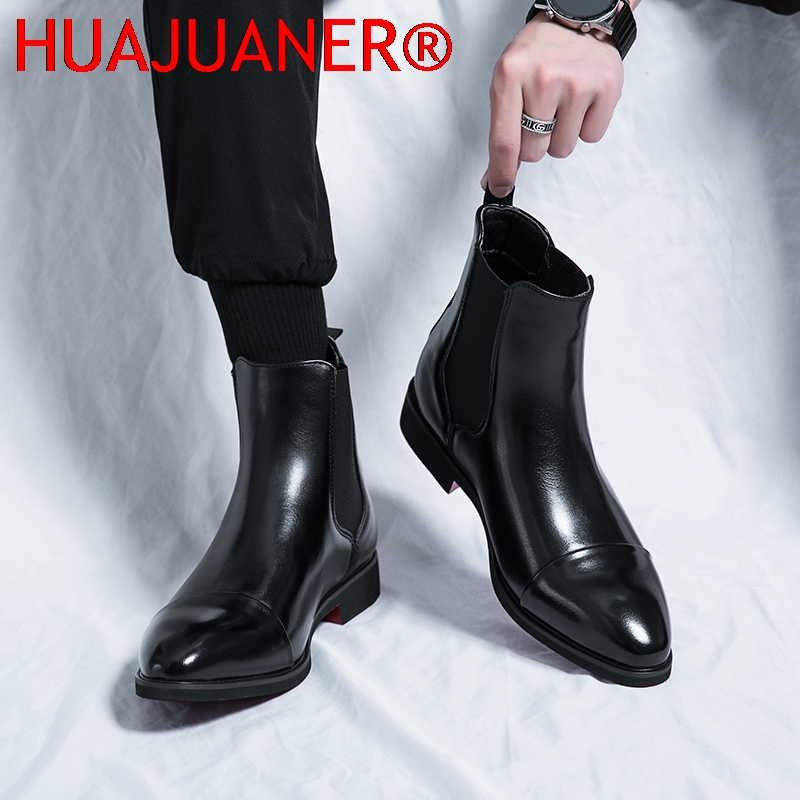 النمط البريطاني الرجال الأسود  - مراجعة Men Shoes Red Bottom وسعره