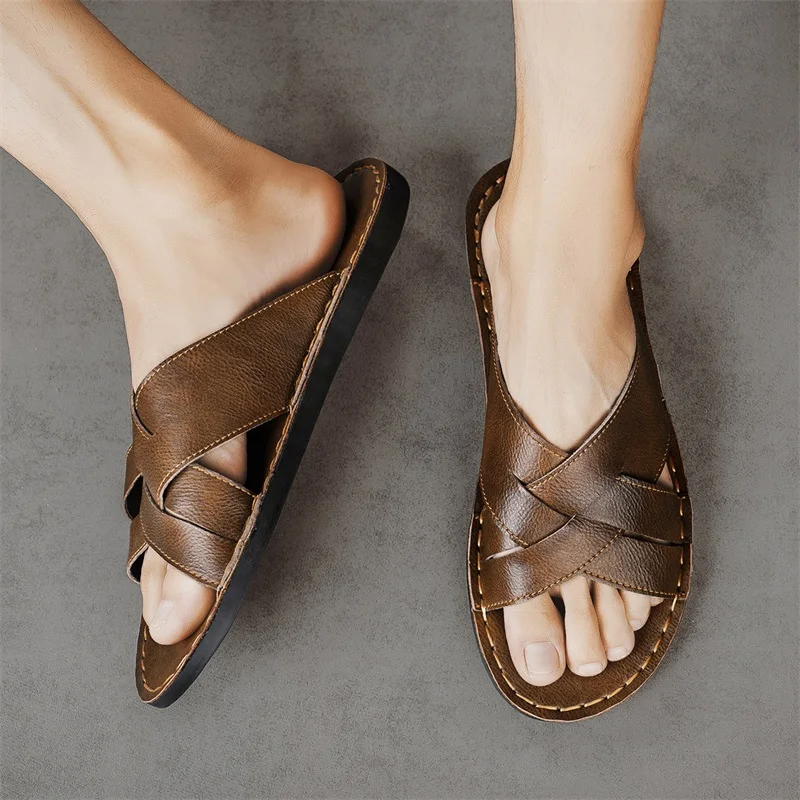 صنادل رجالية كاجوال من الجلد ا - مراجعة Men'S Shoes Top Brands وسعره