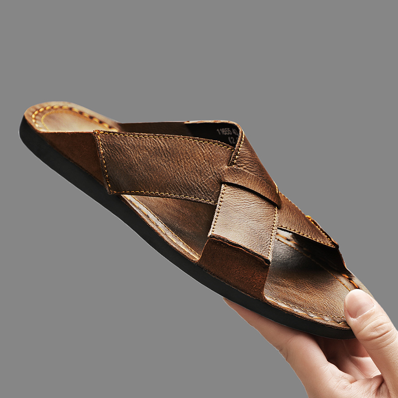 موضة جلد أصلي للرجال النعال ال - مراجعة Men'S Shoes Top Brands وسعره