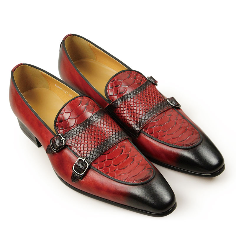 أحذية جلدية مريحة للرجال أحمر  - مراجعة Men Shoes Red Bottom وسعره