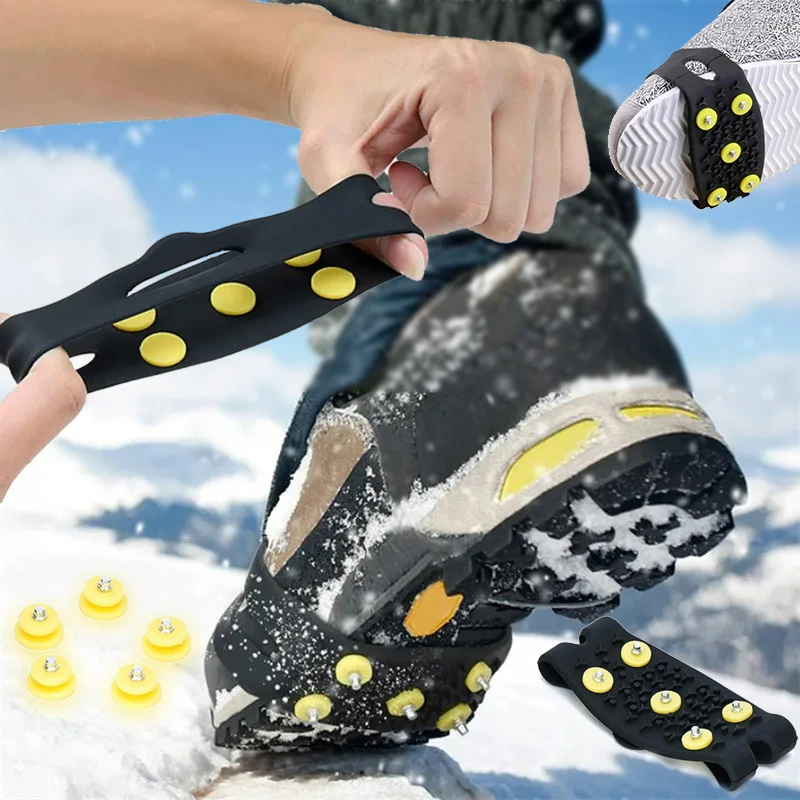 1 زوج 5-مسمار الثلوج الجليد مخ - مراجعة Men'S Shoes Grip وسعره